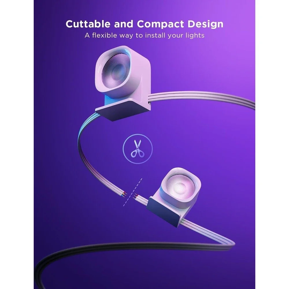 Govee RGBIC String Downlights Smart LED 9. 8ft Lights Works w Alexa Music Sync